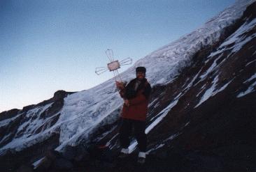 Gipfelkreuz an der Whymper-Route