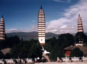 Three pagodas of Dali